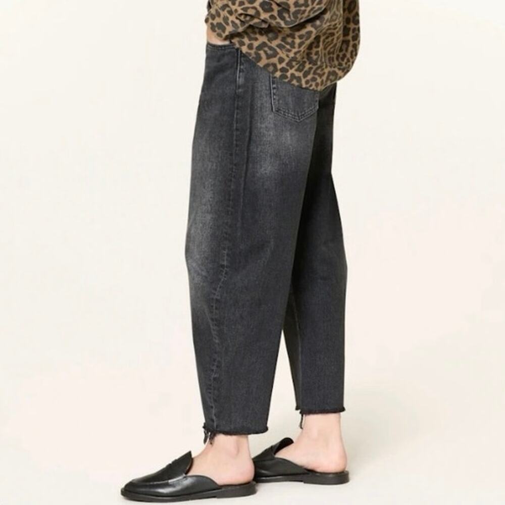 Frame Denim The Bubble Crop Jeans In Limitless Raw Fray 27 NWT - Picture 3 of 11